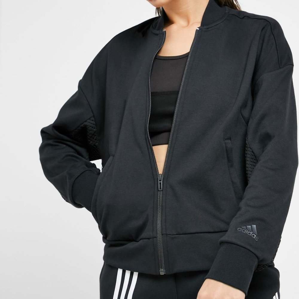NEW adidas Women's Mesh Bomber Jacket